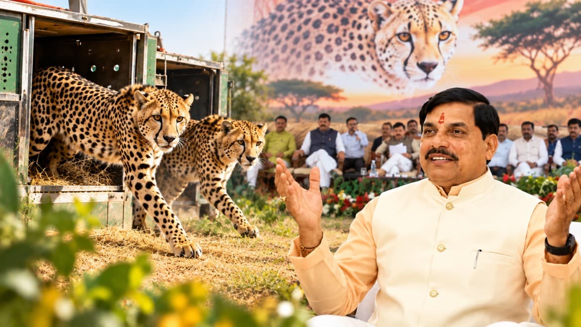 नौरादेही में चीतों की कड़ी सुरक्षा शुरू, वन विभाग रखेगा 24 घंटे पैनी नजर
