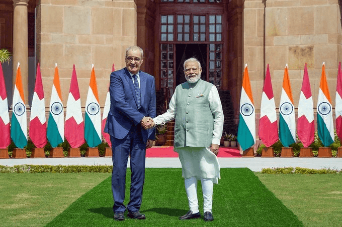 PM Modi-Guy Parmelin Meeting: व्यापार, निवेश और टेक्नोलॉजी के साथ रक्षा सहयोग बढ़ाने पर जोर