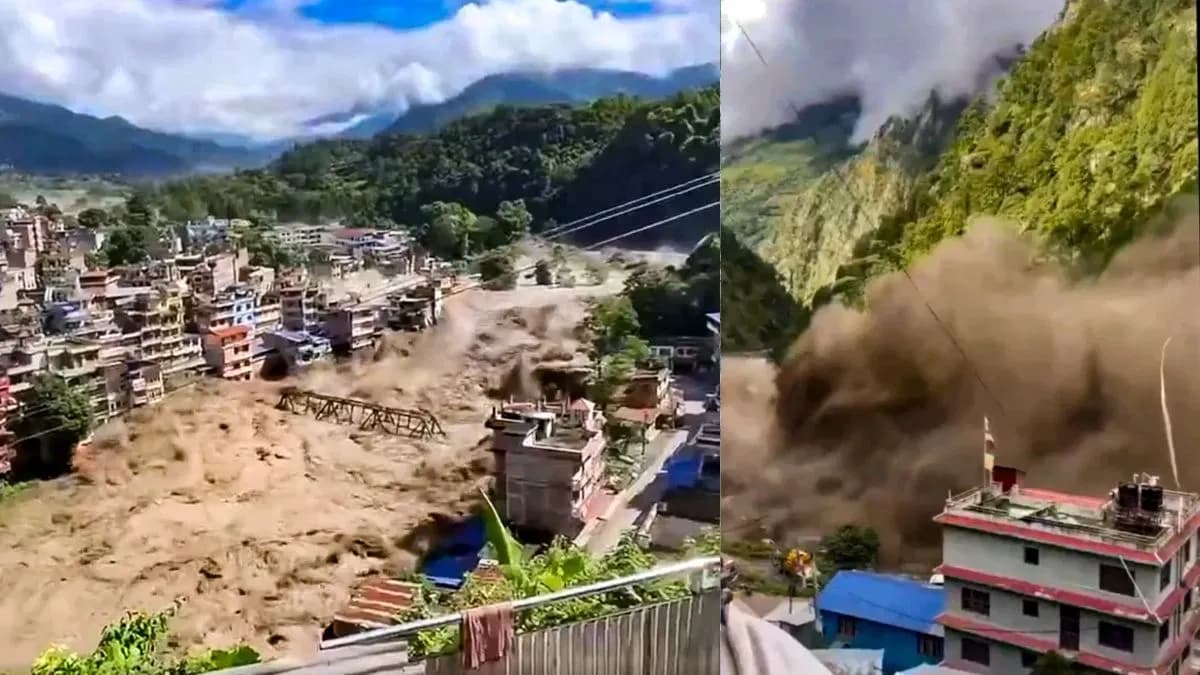 नेपाल-चीन सीमा पर बाढ़ का तांडव: 178 की मौत, सुरक्षा बलों ने 116 को बचाया, गंडक पर अलर्ट