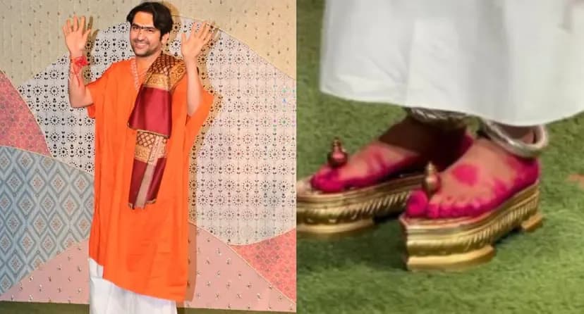 खड़ाऊ पर वायरल दावे का धीरेंद्र शास्त्री ने दिया जवाब, बोले- अब तो डायमंड की पहनेंगे